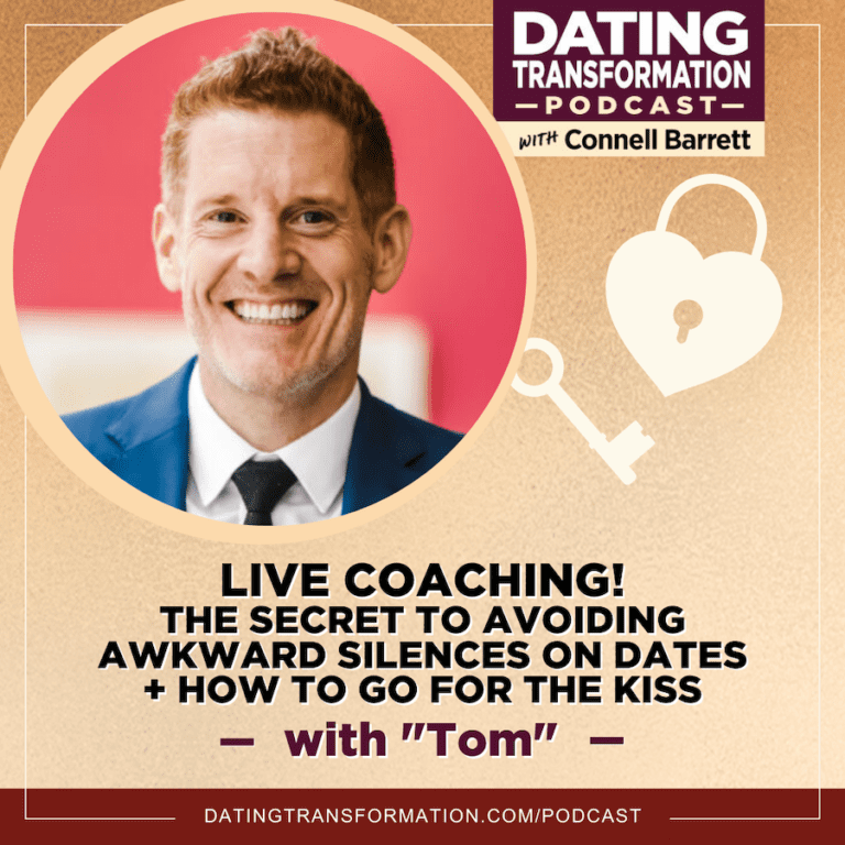 LIVE COACHING! The Secret To Avoiding Awkward Silences on Dates + How to Go for the Kiss