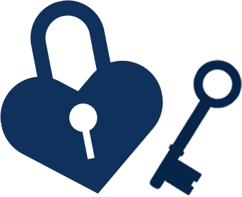 Heart lock icon